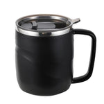Load image into Gallery viewer, Black Stainless Steel Insulated Coffee Mug
